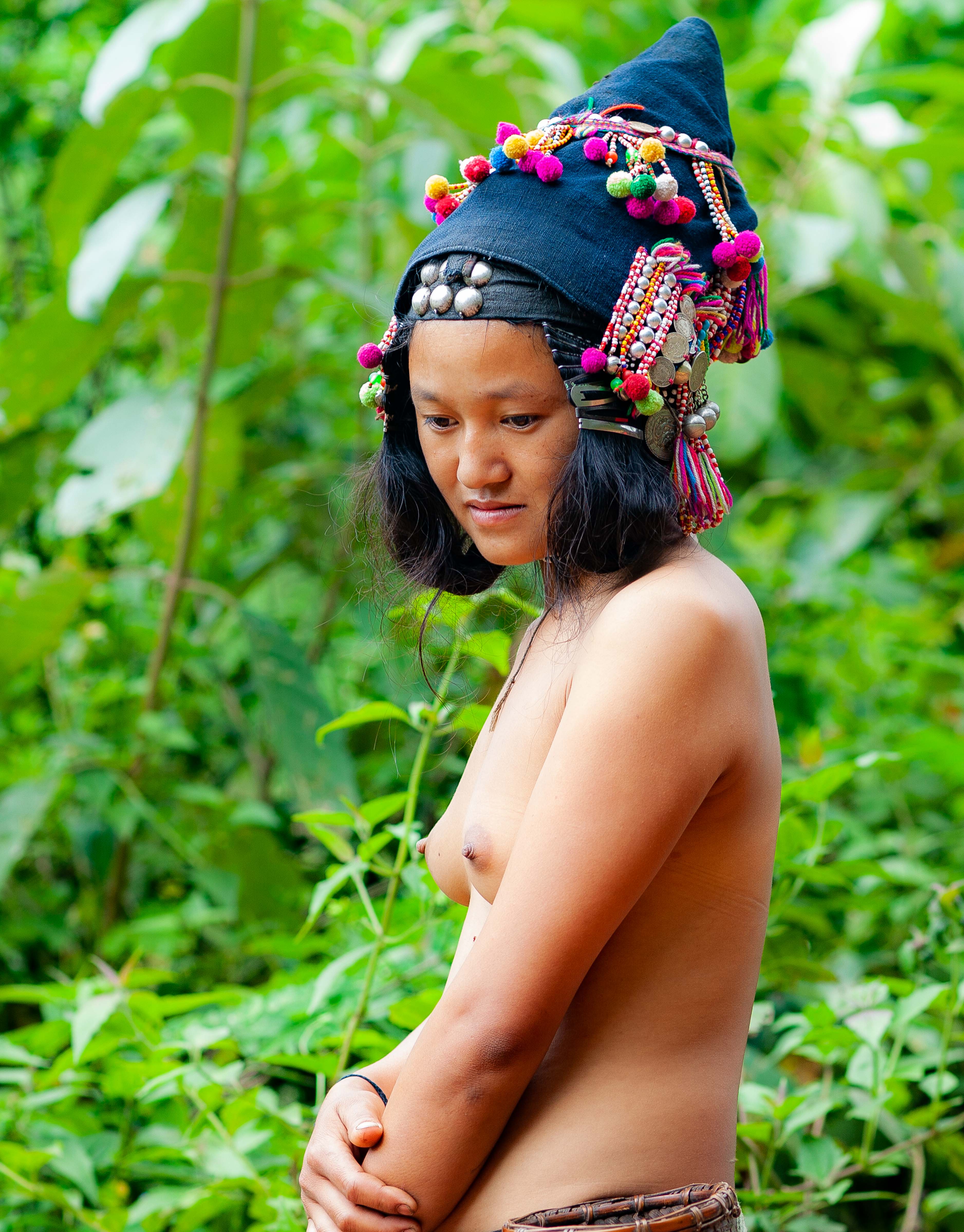 Laos, Phongsali Prov, Young Woman, 2011, IMG 1683DSat CU1